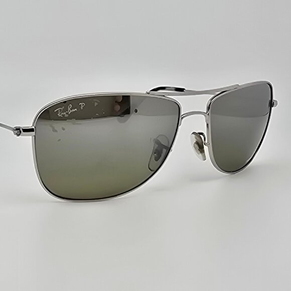 Ray-Ban RB3543 003/5J Chromance Silver Polarized Silver Miror Aviator Sunglasses - Picture 6 of 16